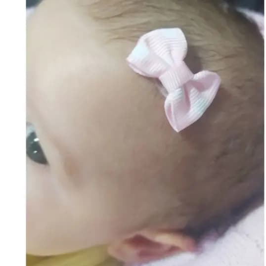 Mini Lacinhos para colar na Cabeça da Bebê