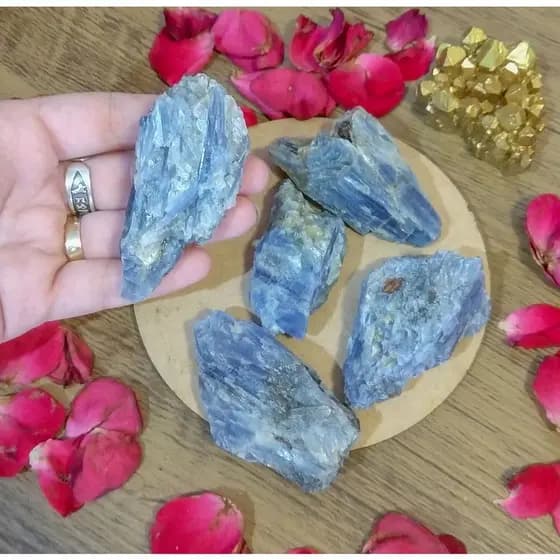 Cristais Cianita Azul Bruta Cristais