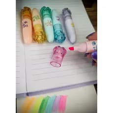Canetinha Marca Texto Coloridas de Patinhas de Gato Caneta Marca-texto