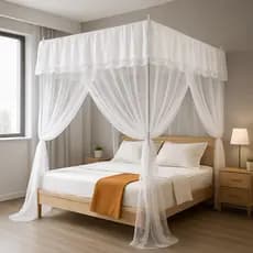 Mosquiteiro Palácio Cortinado Casal/queen Com Armaçao