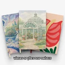 Caderneta Artesanal A5 Soft Touch | Capa Flexível Aveludada | Vários modelos + Cartela de Adesivos