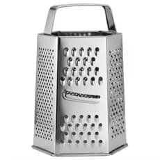 Ralador 6 Faces Aço Inox Universal 9 Polegadas Multiuso para Queijo Legumes e Alimentos