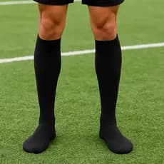 meião futebol preto esportivo futsal society campo infantil juvenil adulto profissional masculino
