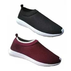 Kit 02 Pares Tênis meia Feminino Confortável Sem Cadarço academia caminhada treino casual