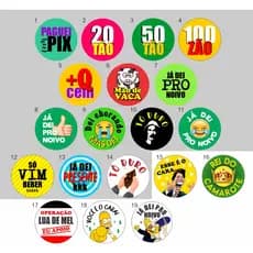100 Adesivos para Hora da Gravata 4,5cm - Faça Sua Festa Bombar - Sortidos ou a escolha