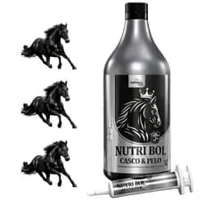 Nutribol 1 litro Suplemento Para Cavalos, Equinos, Casco e Pelo (Kerabol)