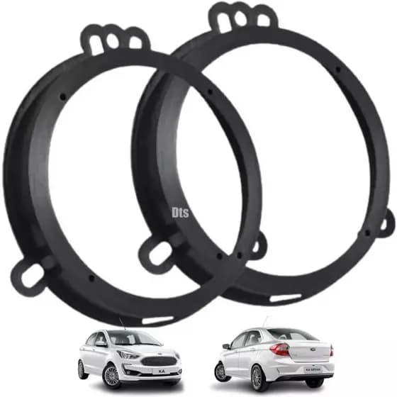 Par Aro Adaptador Alto Falante 6 Polegadas Ford Ka + S Se Sel Titanium Ford Ka+ Hatch e sedan
