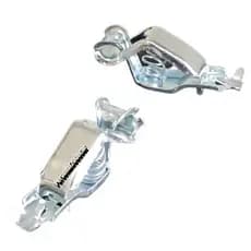 Par De Garra De Bateria Pequena Multiuso 30a Jacare 12v 24v eletrica automotiva geral