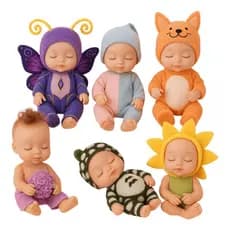 Mini Bonecas de Pijama Bebê Reborn Infantil Presentes Brinquedo Bonequinhas Nene