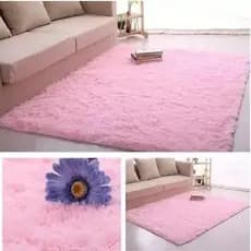 Tapete De Sala Quarto Felpudo Peludo 0,55 X 1,00 Costa Oro