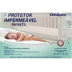 Protetor De Colchão Infantil Impermeável Ortobom Bebê Nenê 1,30 x 0,70 x 12 cm altura