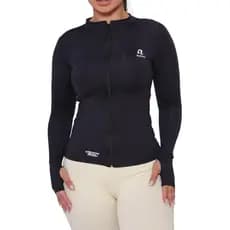 Camisa Uv - Blusa Tecido Gelado Macio Proteção Solar Zíper