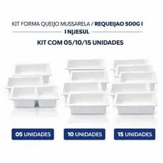 FORMA PARA QUEIJO MUSSARELA 500G INJESUL 05x 10x 15x UN / MOLDES EM PEAD REQUEIJÃO E MUSSARELA