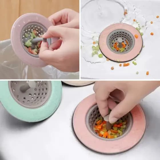 Ralo de Silicone Borda Larga para Pia de Cozinha