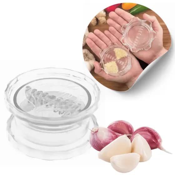 Triturador Manual de Alho e Temperos – Amassador e Moedor