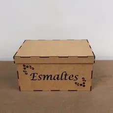 Caixa Organizadora Porta Esmaltes com divisorias em mdf