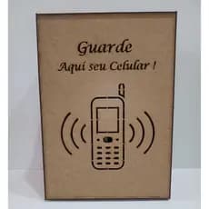 Caixa Organizadora de celular para 40 celulares  PORTA CELULAR ESCOLAR