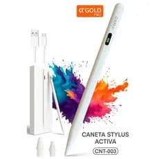 CNT003 caneta stylus activa touch usbc gold