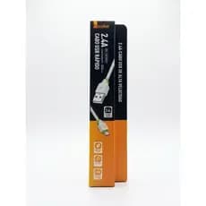 abo USB V8 Basike 2.4A - Curto 300mm  (Ideal para Power Bank) ⚡