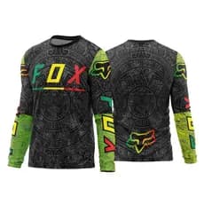 Camisa Camiseta Piloto Fox Motocross Racing Dry Fit Usual Super Esportiva Premium Adulto / Infantil uv50+ envio 24hrs