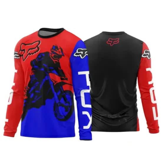 Camisa Camiseta Piloto Fox Motocross Racing Dry Fit Usual Super Esportiva Premium Adulto / Infantil uv50+ FULL ENVIO 24H
