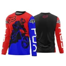 Camisa Camiseta Piloto Fox Motocross Racing Dry Fit Usual Super Esportiva Premium Adulto / Infantil uv50+ FULL ENVIO 24H