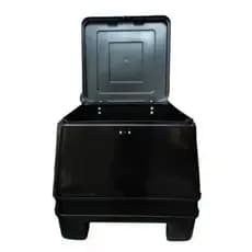 Baú 108 Litros Motofrete Motoboy Carga Entrega Liso Preto Mn3