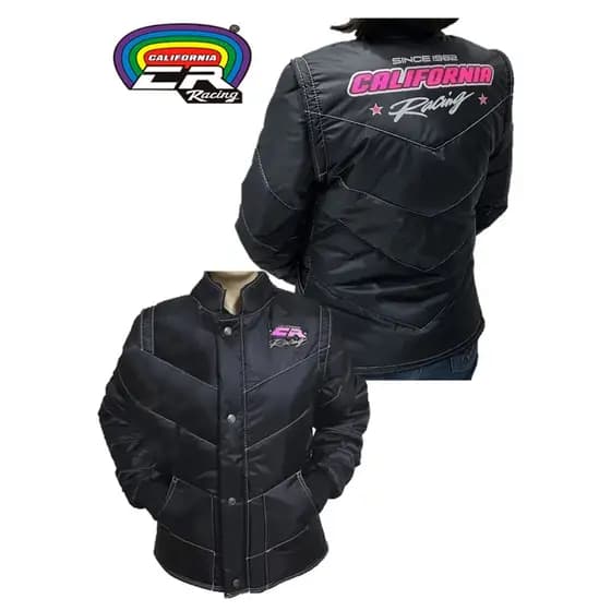 Jaqueta California Racing Life Feminina Rosa