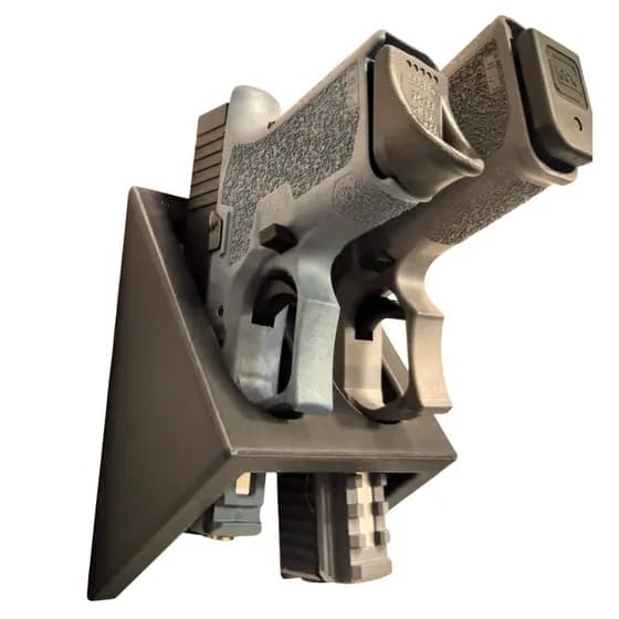 Suporte para Pistola Arma Airsoft - Para Paredes, Cofres ou Esconderijo - Saque rápido