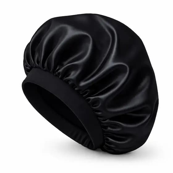 Touca De Cetim Dupla Face Anti Frizz Para Dormir Cabelo Cacheado Liso Ajustável Premium