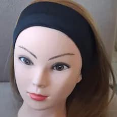 Tiara Faixa de Cabelo para Penteados Esportes na Cor Preta Feminina Estilosa Elástica Confortável