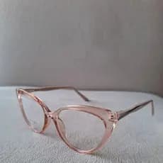 Armação para óculos de grau gatinha feminina transparente nude 100% nylon gatinho estilosa modelo 96661