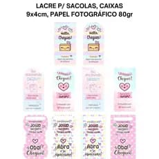 Adesivo Lacre para Sacolas, Caixas, Delicado Colorido Fofo
