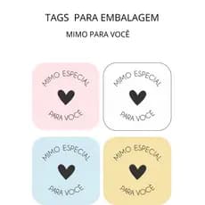 70 Adesivo agradecimento cliente, selo, etiqueta para lojas, empresas, artesanato, confeitaria Mimo Especial para Você