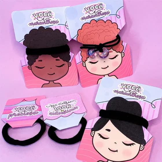 TAG para xuxinha / elástico Dia das Mulheres Mimo para cliente