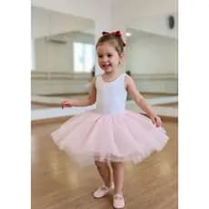 Saia de Balé Infantil em Tule com Elástico na Cintura – Saia Tutu Bailarina 🎀✨