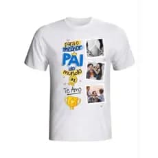 Camisa personalizada Dia Dos Pais com foto ( P AO GG)