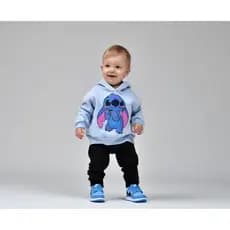 Blusa de Moletom Infantil Stitch Flanelado Grosso – Inverno 1 a 2 Ano