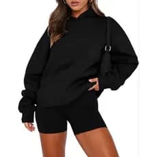Blusa de Moletom Feminino e Masculino P AO GG com Sanfona | Casaco de Moletom