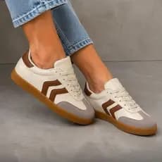 Tenis Feminino Casual Samba Retro Estiloso Com Solado Macio Confortavel