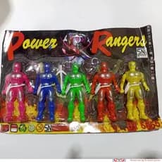 Brinquedos Infantis De Super-Heróis Power Rangers 1 Conjunto De 5 Peças Coleção De Robô SNI