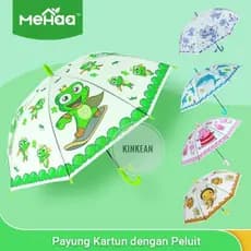 Guarda-Chuva Infantil De Desenho Animado + Apito Semiautomático-Meha