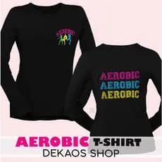 Roupas De Ginástica Aerobica Para Mulheres De Mangas Compridas/T-Shirt Feminina Aerobicas Femininas De Manga Comprida JU