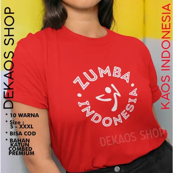 Roupas De Ginástica Feminina/T-SHIRT Indonésia ZUMBA/Femininas Esportiva Indonésian Esportivas JUMBO Para Mulheres/Agost