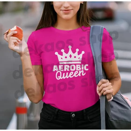 T-Shirt Feminina ZUMBA/Roupas De Ginástica TOPS Femininos SHIRTS Esportivos/DEKAOS 245