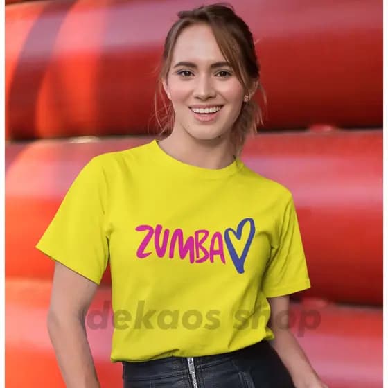 Roupas ZUMBA Para Mulheres/T-Shirt/TOPS DEKAOS 232