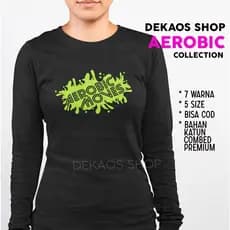 Roupas De Ginástica Feminina Aerobica/T-Shirt De Manga Comprida Aeróbica Mangas Compridas JUMBO Roupa Shirtsnastics SHIR