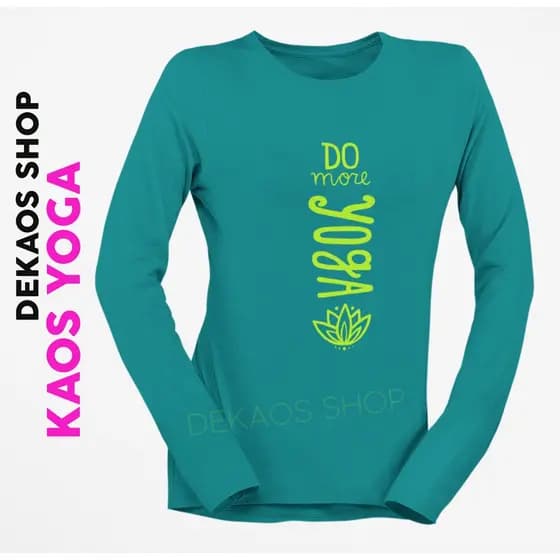 T-Shirt De Ioga De Manga Comprida Para Mulheres/Ginástica Feminina/Roupas/TOPS SHIRTS DEKAOS 1089LO