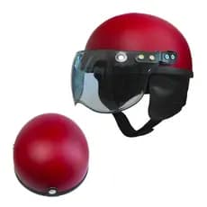 Capacete Infantil Vermelho MERAH Retro Matte Series