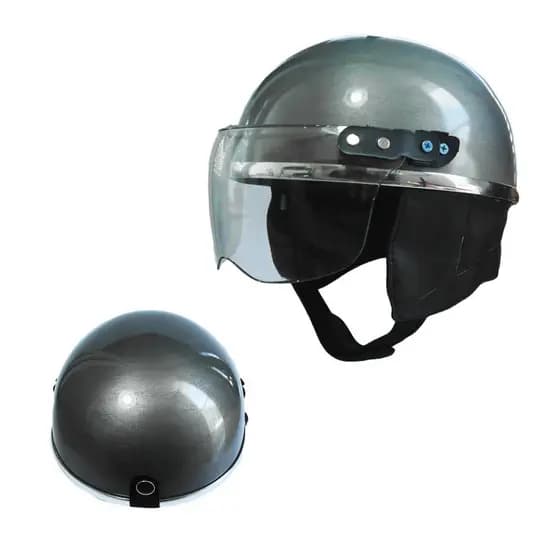 Capacete Infantil Retrô Cromado Série Cinza